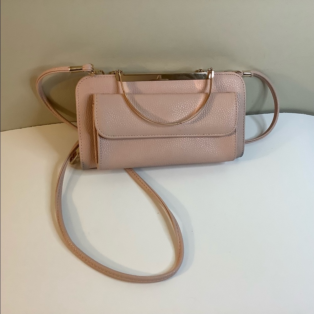Pastel Pink Clutch with Straps